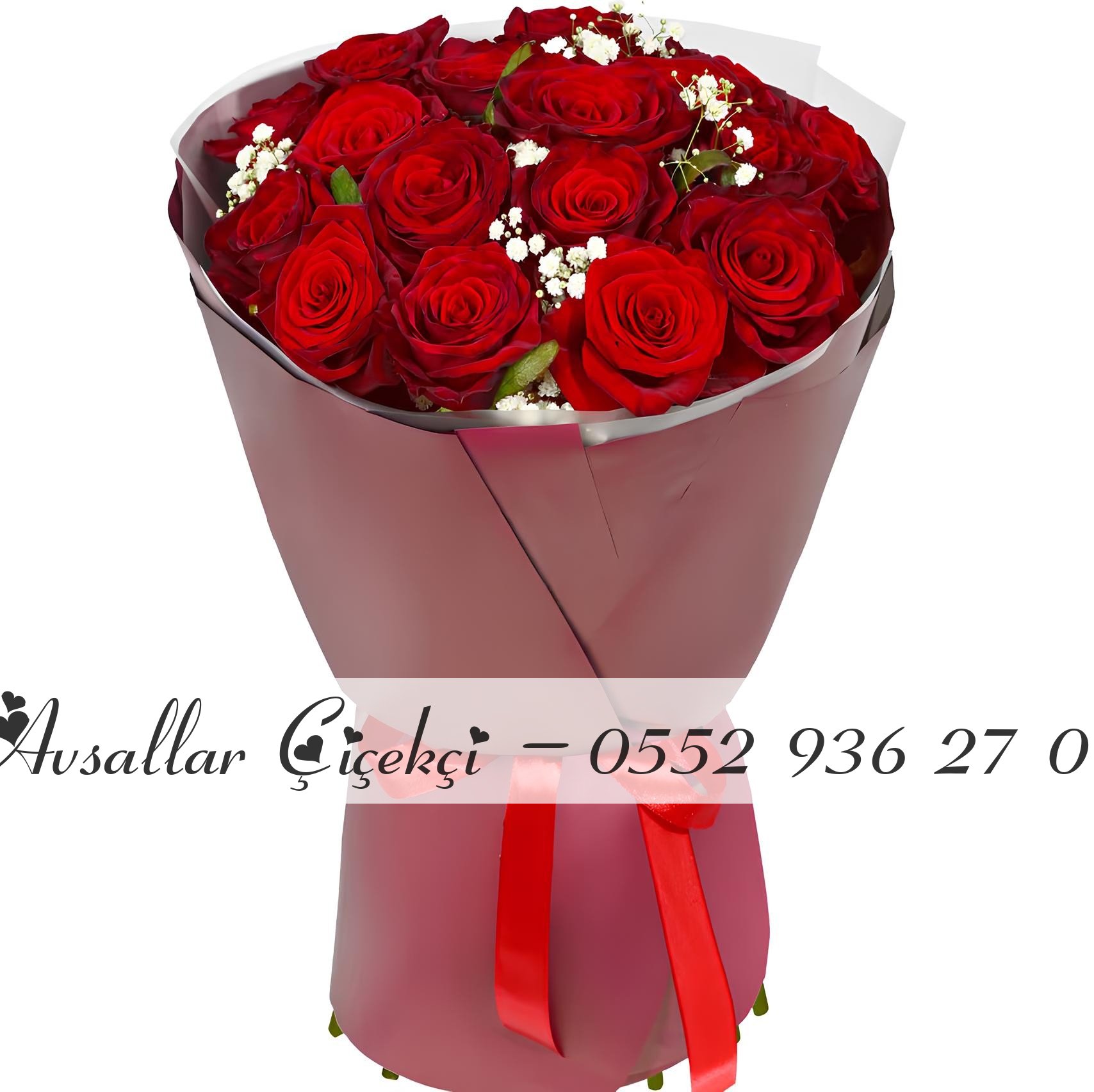 17 Kırmızı Gül Buketi