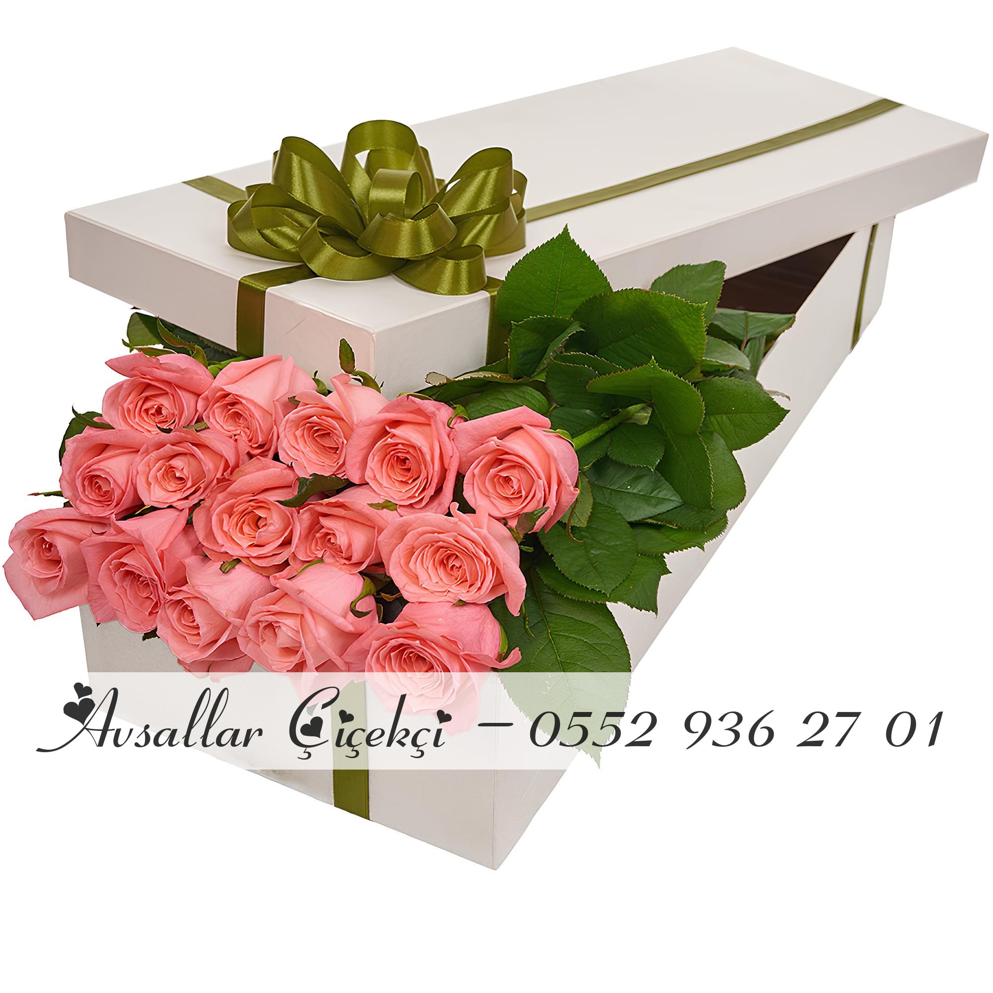 Kutuda 15 Pembe Gül