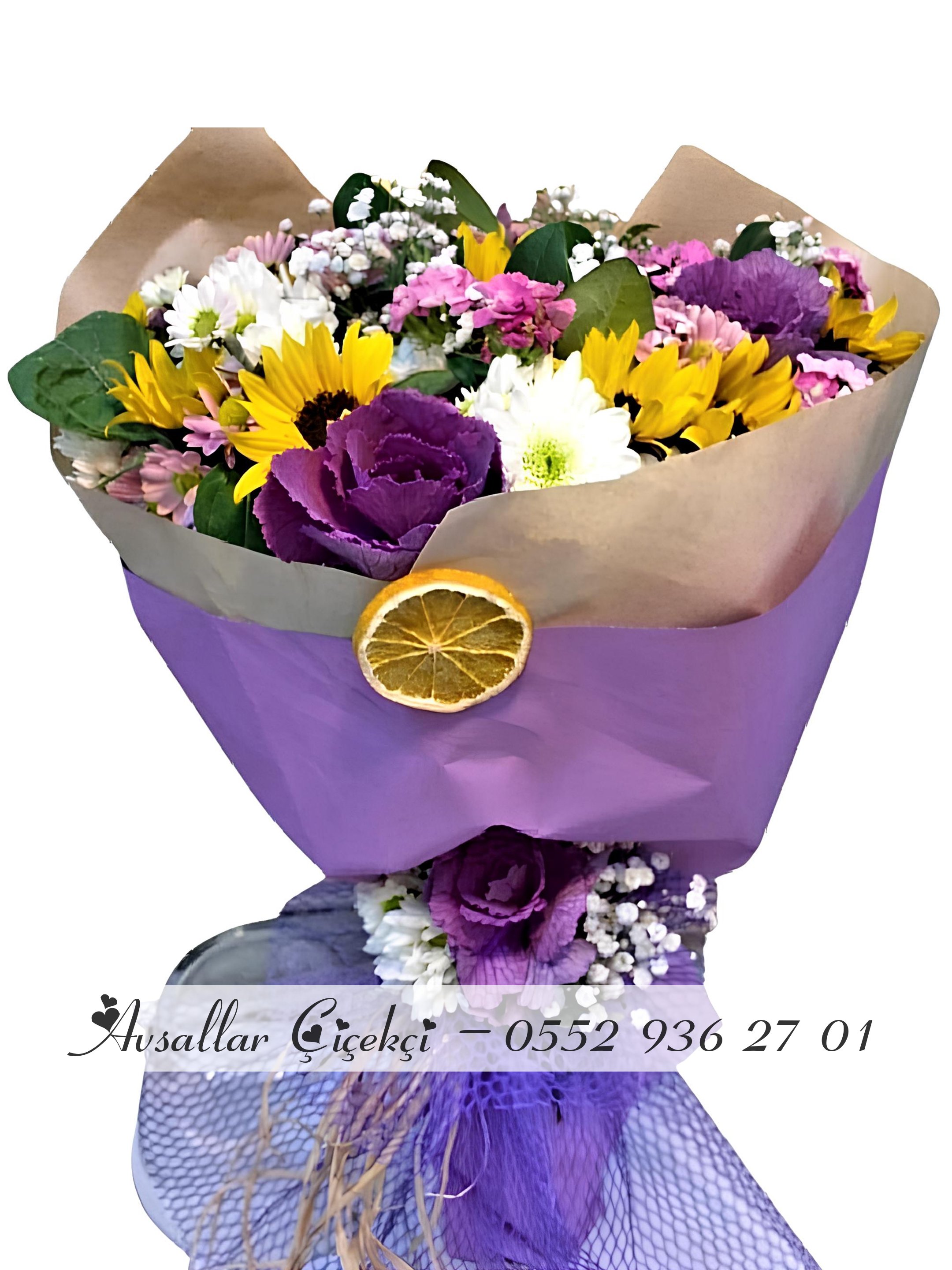 Mevsim Çiçekleri Ile Karışık Buket