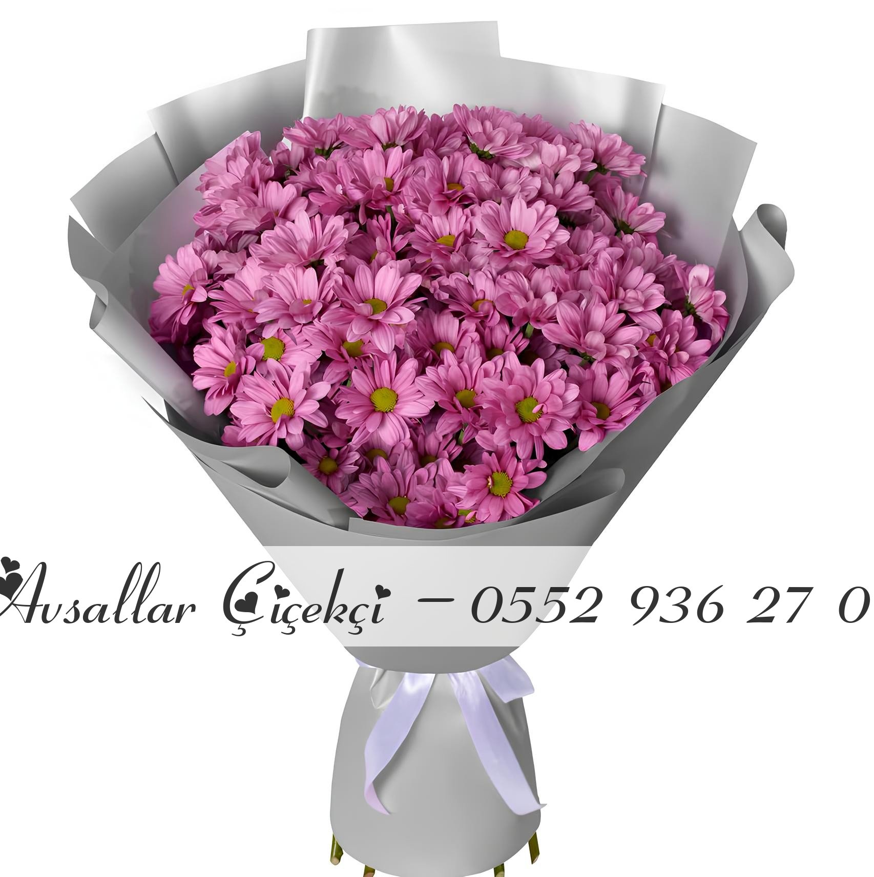 Mor Kasımpatı Buketi