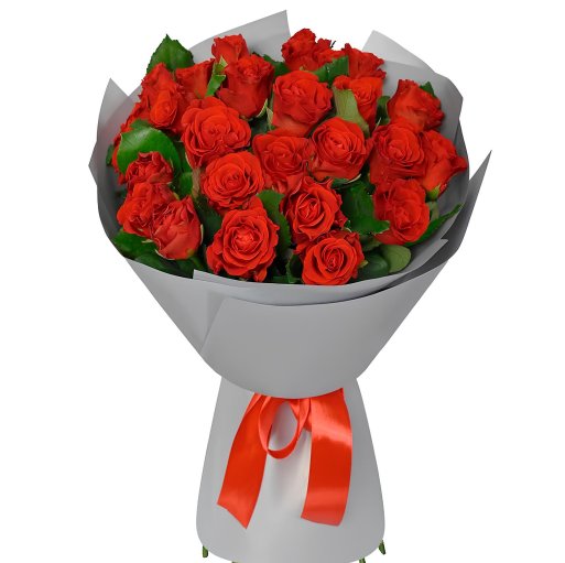 25 Büyük Boy Kırmızı Gül Buketi