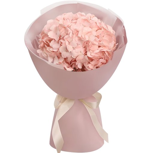 Pembe Ortanca Buketi